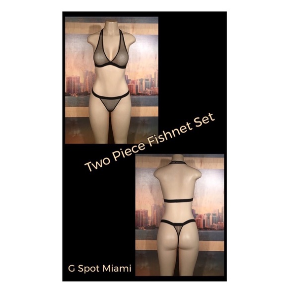 Two Piece Fishnet Set - Picture 1 of 1